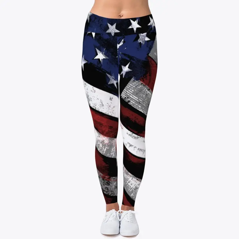 American Flag Comfort Stretch Leggings